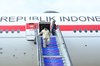 Indonesian President Prabowo Subianto arrives in Vladivostok