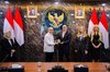 Indonesian Coordinating Minister for Food Affairs Zulkifli Hasan and Bulgarian Deputy Prime Minister and Minister of Economy, Investments and Industry Alexander Poulev