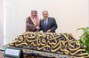 Saudi Arabia Presents Piece of Kaaba Kiswa to Arab League Secretary-General upon Royal Directives