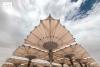 250 Umbrellas and 436 Misting Fans Help Cool Prophet's Mosque Courtyards