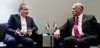 Iraqi FM, Fuad Hussein (right), his Iranian counterpart, Abbas Araghchi, (left) in New York 