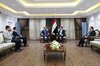 Deputy Speaker of the Iraqi Council of Representatives Farhad Amin Atrushi (right) Italian Ambassador to Iraq Niccolò Fontana (left) 