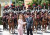 President Lee Jae Myung (R) shakes hands with Italian Prime Minister Giorgia Meloni in Rome on June 12, 2026, ahead of their talks. (Yonhap)