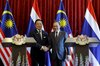 PUTRAJAYA, July 9 -- Prime Minister Datuk Seri Anwar Ibrahim and Thai Prime Minister Anutin Charnvirakul pose for a photograph before delivering a joint statement at Perdana Putra Building today.  -- fotoBERNAMA (2026) COPYRIGHT RESERVED