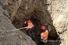 This image, released by Reuters on Aug. 30, 2026, is an undated Nepal Army handout photo of rescue workers taking part in a rescue operation near the tunnel of the Trishuli 3A Hydropower Project, following deadly flash floods and mudslides, in Rasuwa, Nepal. (Yonhap)