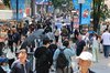 The streets of Myeongdong, central Seoul, are packed with people in this May 1, 2026, file photo. (Yonhap)