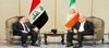 Iranian President Masoud Pezeshkian (right), Iraqi PM, Mohammed Shia Al-Sudani (left)