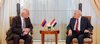 President Abdul Latif Jamal Rashid (right), his Armenian counterpart, Vahagn Khachaturyan (left)