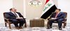 National Security Adviser Qasim al-Araji (right), the U.S. Embassy’s Chargé d’Affaires in Baghdad, Josh Harris ( left)