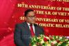 Sri Lankan Minister of Foreign Affairs, Foreign Employment, and Tourism Vijitha Herath speaks at the celebration. (Photo: VNA)